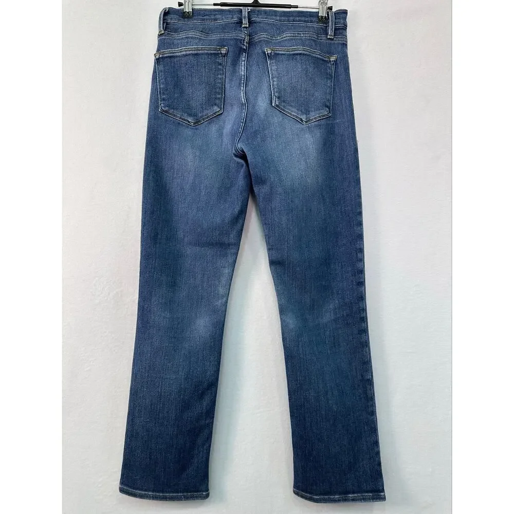 FRAME Le High Straight Jeans Size 29 Medium Wash High Rise Straight Leg Denim - Picture 3 of 13